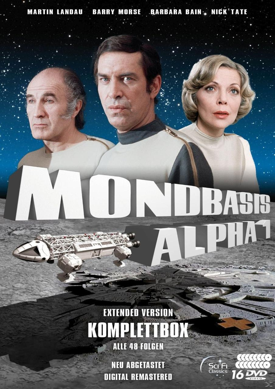 DVD-Hülle mit Filmplakat von drei Personen. Weltraumhintergrund. Blau- und Weißtöne.