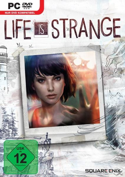 DVD-Cover von 'Life is Strange' mit Porträt einer Frau und Leuchtturmbild.