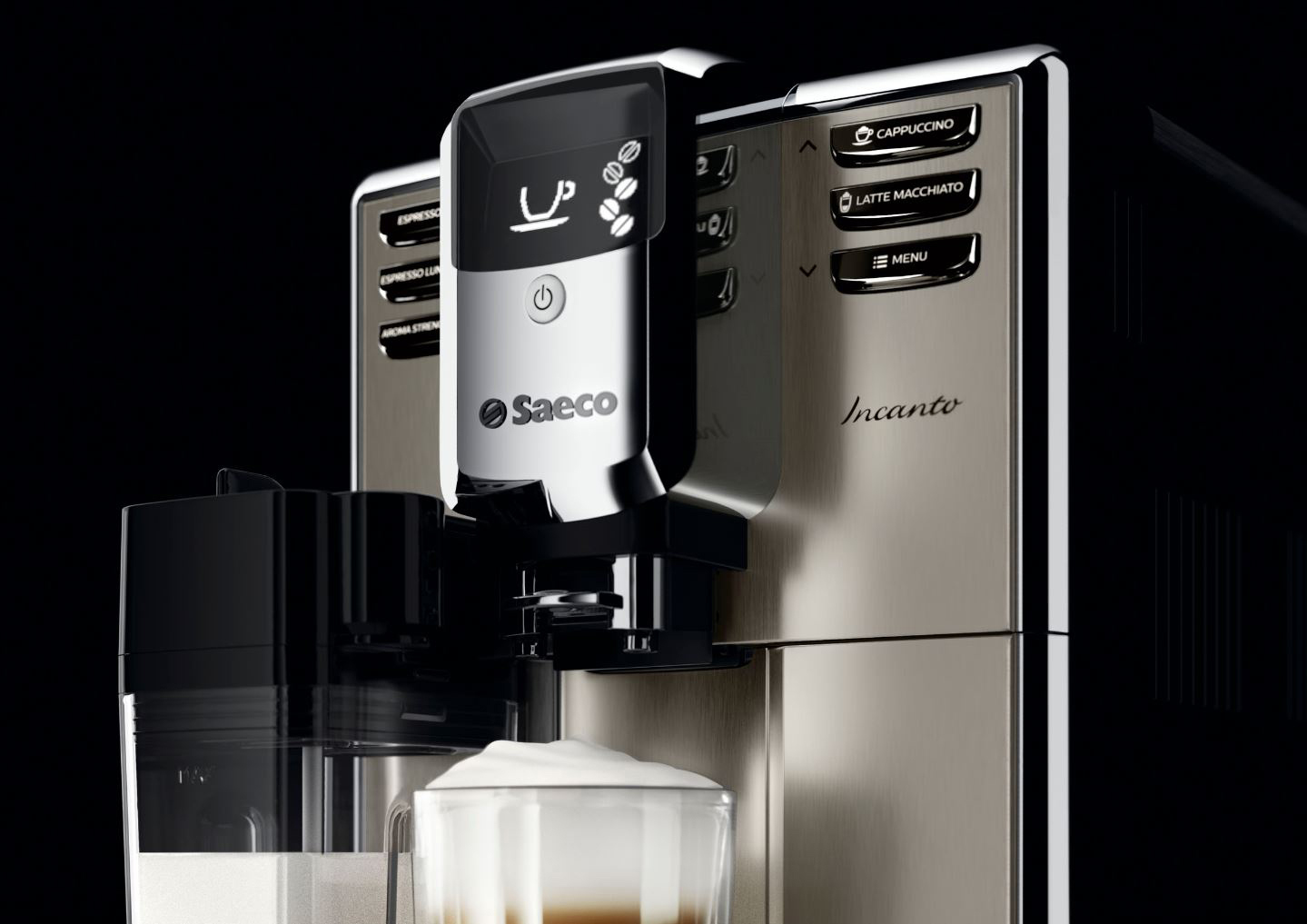 SAECO HD8917/01 Incanto Kaffeevollautomat Edelstahl/Schwarz