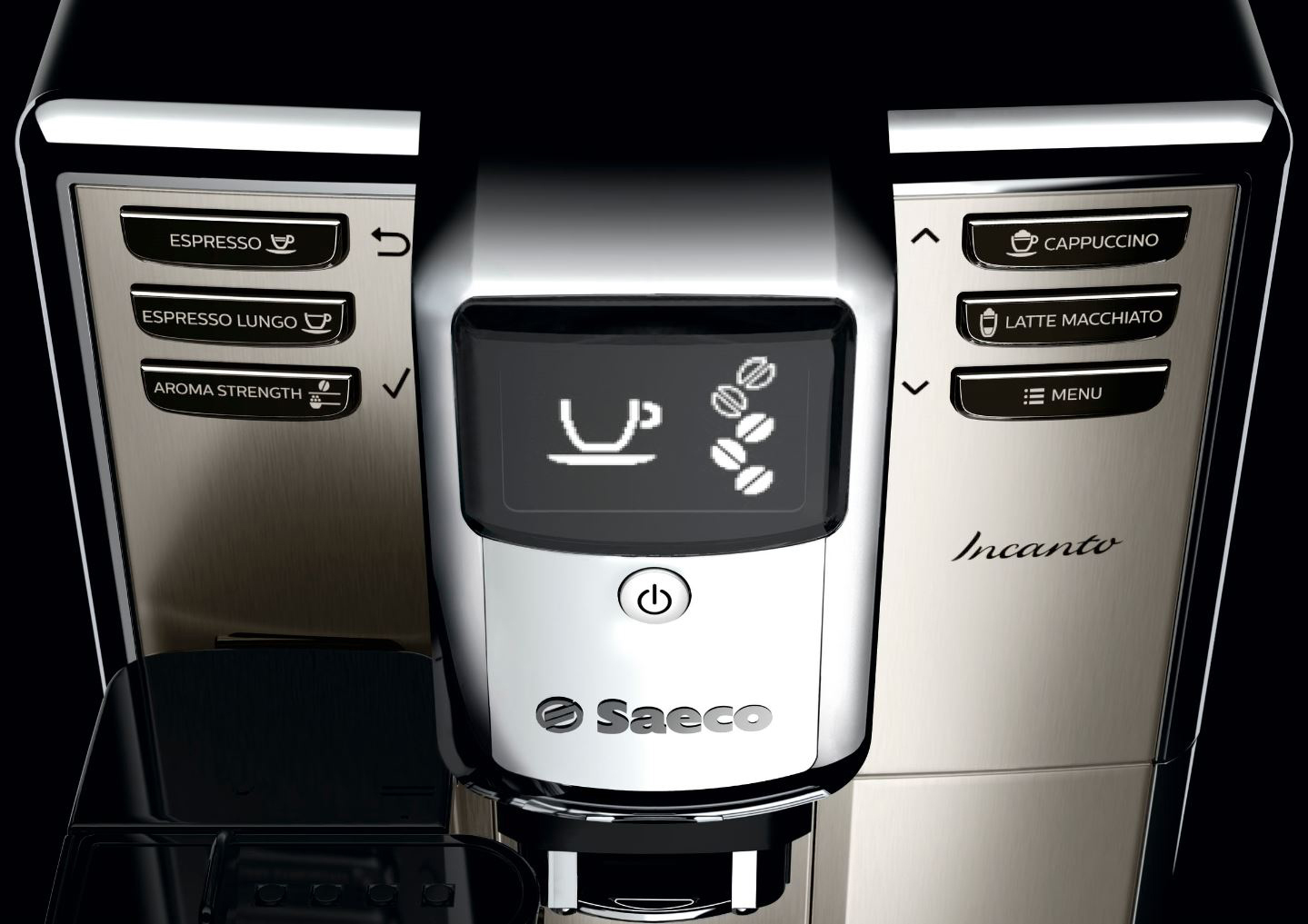 SAECO HD8917/01 Incanto Kaffeevollautomat Edelstahl/Schwarz