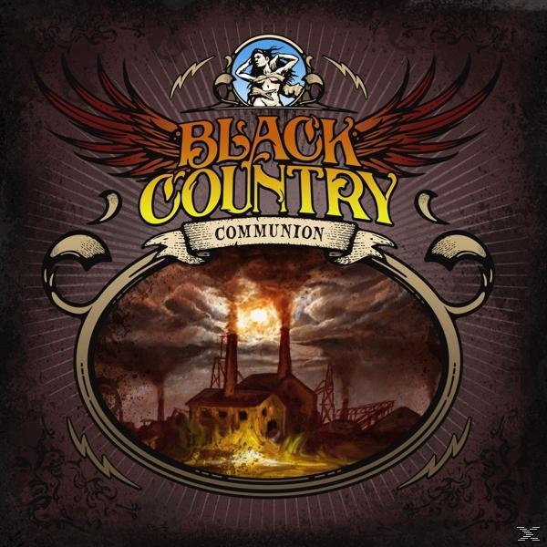 Az album borítóján egy gyár füstölő kéményekkel, szárnyakkal és szöveggel: Black Country Communion. Két figura a felső középpontban.