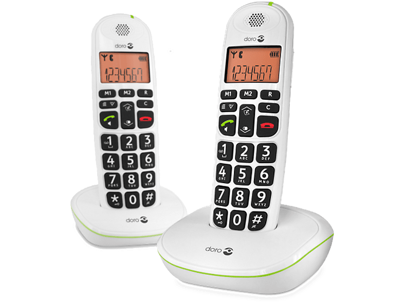 Doro Téléphone Sans Fil Phoneeasy Duo Wit (100)