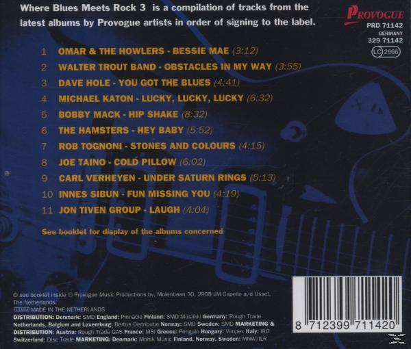 Különböző előadók - Where Blues Meets Rock 3 (CD)