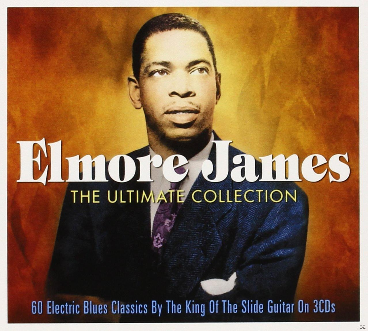 Albumcover von Elmore James. Schwarzer Mann im Anzug, goldener und brauner Hintergrund.