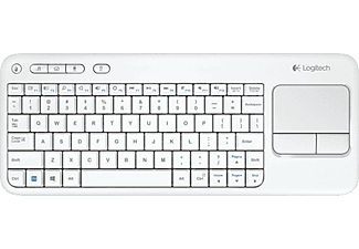 LOGITECH K400 Plus Kablosuz Touch Klavye Beyaz