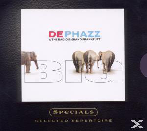 De-Phazz-Albumcover: Elefanten und das Wort BIG in weißen Buchstaben.