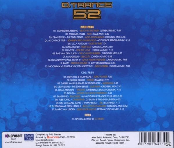 VARIOUS - D. Trance 52  - (CD)