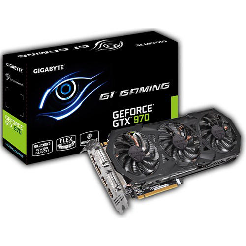 GIGABYTE Nvidia GeForce GTX 970 G1 Gaming 4GB 256 Bit GDDR5 PCI-E