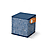 FRESHN REBEL Rockbox Cube Fabriq - Bluetooth Lautsprecher (Blau)