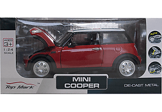DIE CAST KZL TOP201 Mini Cooper Metal Çek Bırak Araba Kırmızı