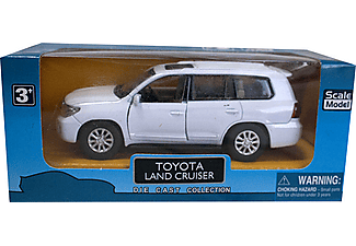 DIE CAST KZL TOP401 Toyota Landcruiser Çek Bırak Araba Beyaz