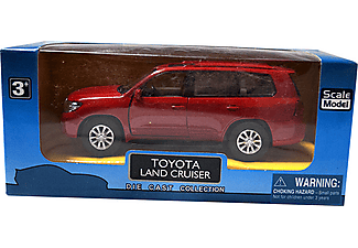 DIE CAST KZL TOP401 Toyota Landcruiser Çek Bırak Araba Kırmızı