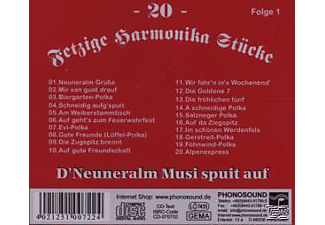 Neuneralm Musi - 20 Fetzige Harmonika Stücke 1  - (CD)