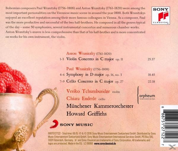 A. WRANITZKY: VIOLIN CONCERTO - P. WRANITZKY: CELL