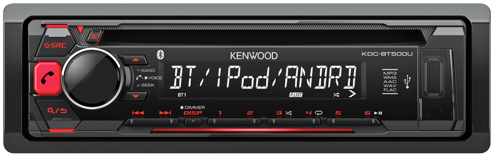 Autorradio - Kenwood KDC-BT500U, Radio, CD, USB, Bluetooth