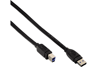 HAMA USB-A naar USB-B kabel 1.8 m Zwart