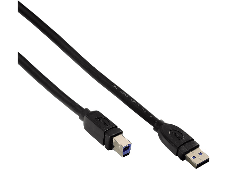 HAMA 3.0 USB-A - USB-B kabel 1.8 m Zwart (54501)
