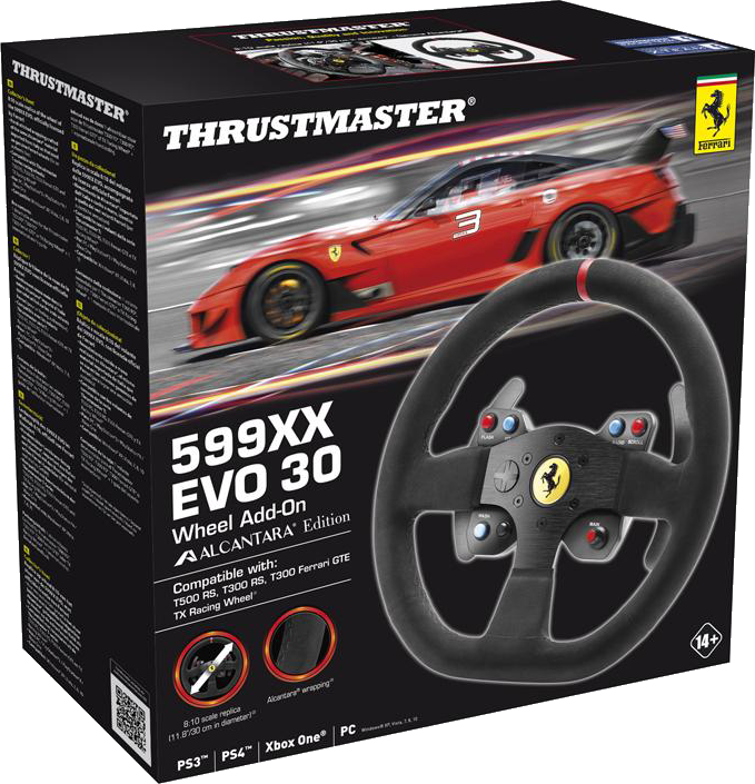 THRUSTMASTER F599XX EVO 30 Wheel Add-On Alcantara Edition