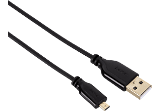 HAMA USB 2.0 A/M-B8 0.75M - Anschlusskabel (Schwarz)