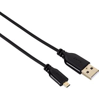 HAMA USB 2.0 A/M-B8 0.75M - Anschlusskabel (Schwarz)