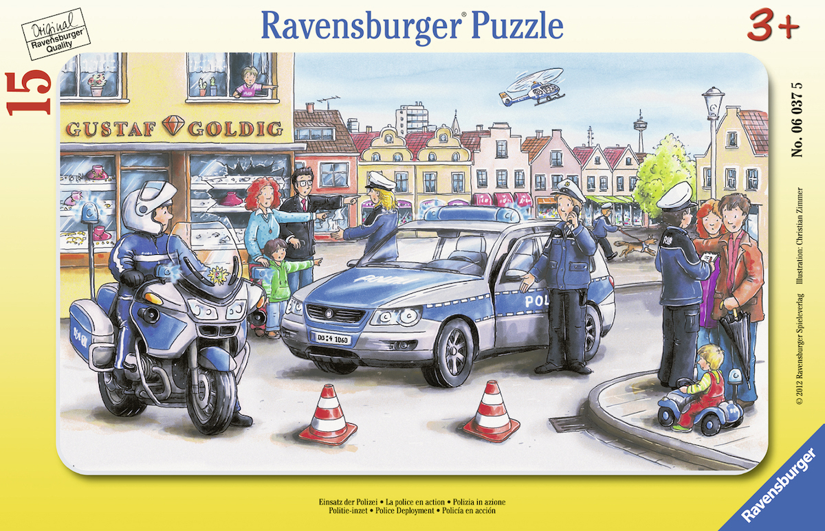 RAVENSBURGER 060375 Einsatz Mehrfarbig der Polizei Puzzle