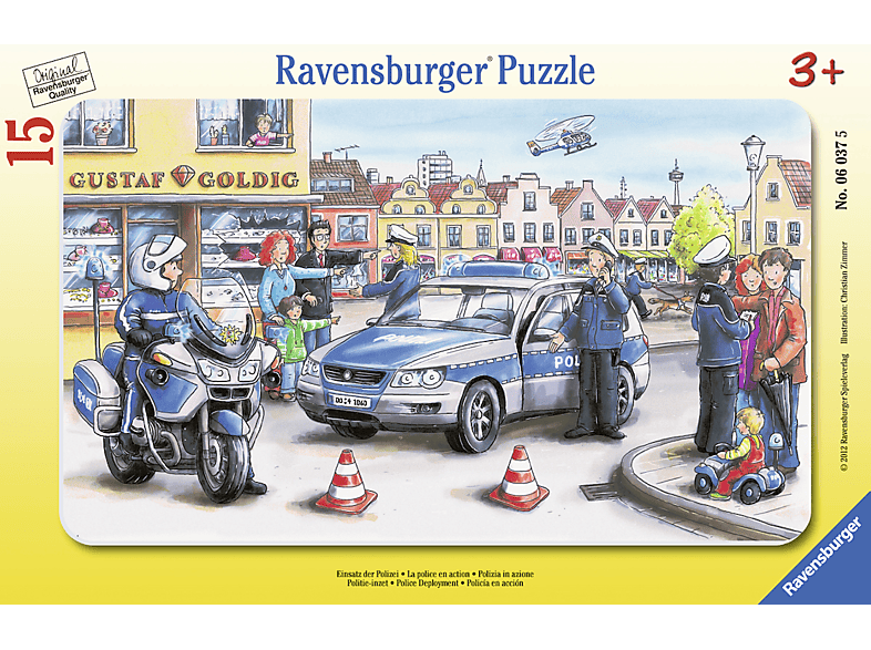 060375 Puzzle Polizei Einsatz RAVENSBURGER der Mehrfarbig