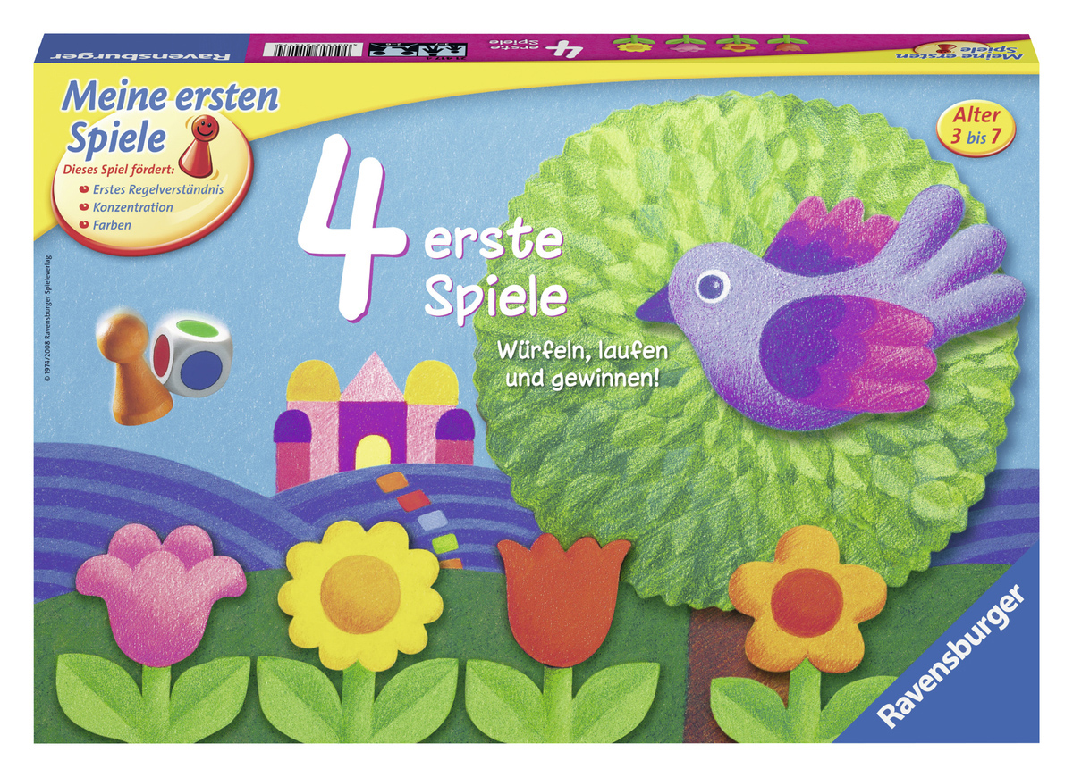 RAVENSBURGER 214174 4 erste Spiele Mehrfarbig