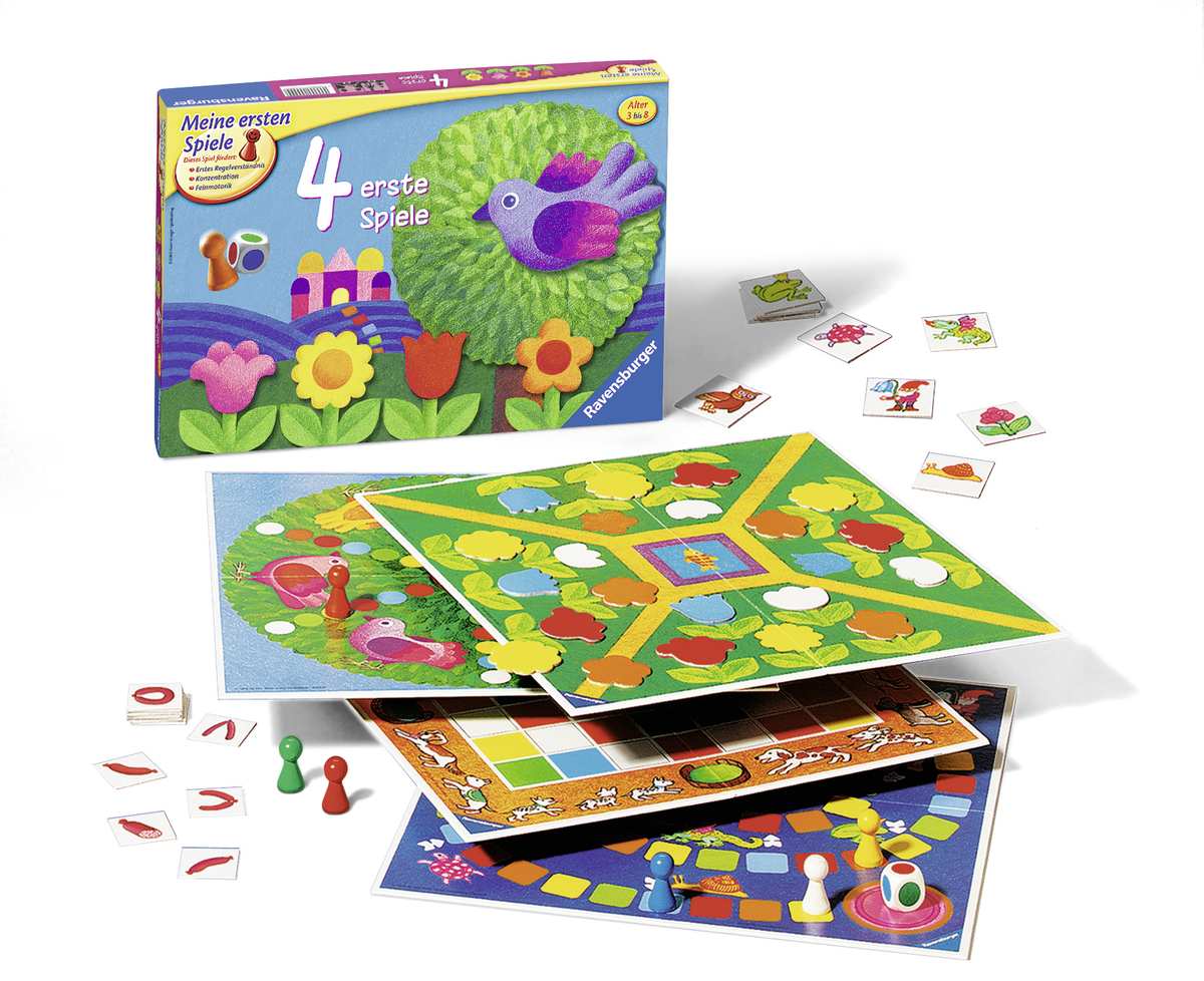 RAVENSBURGER 214174 4 erste Spiele Mehrfarbig