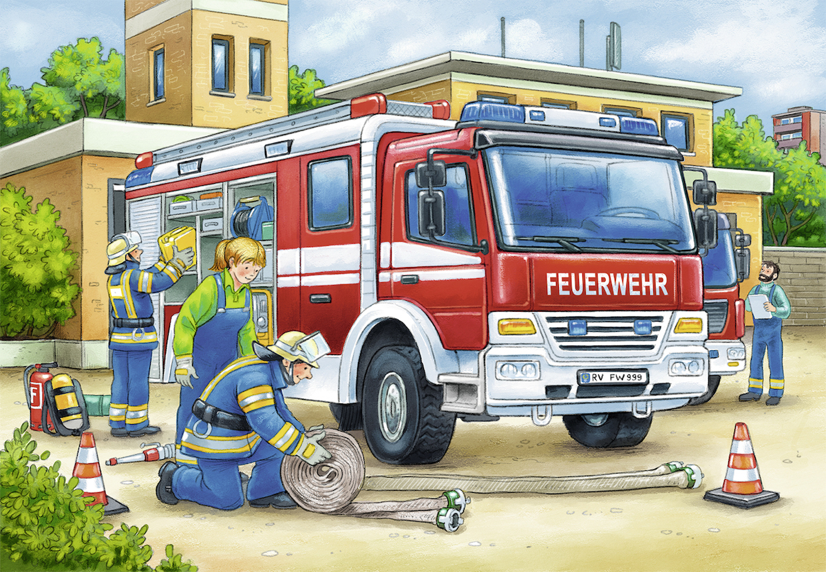 RAVENSBURGER Feuerwehr Mehrfarbig Polizei und 075744