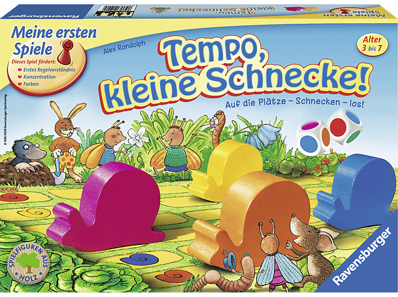 RAVENSBURGER Tempo, kleine Schnecke! Kinderspiel Mehrfarbig Brettspiele MediaMarkt