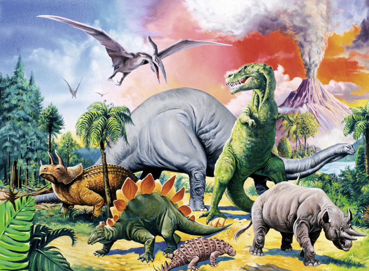 RAVENSBURGER Uner Dinosauriern Mehrfarbig Puzzle