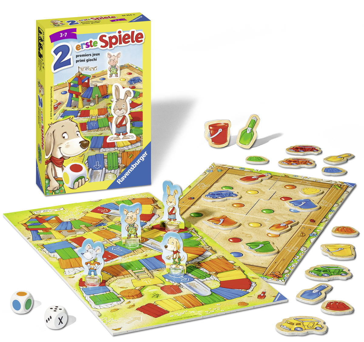 RAVENSBURGER 233540 2 erste Spiele Mehrfarbig