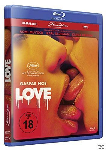 Filmcover. Zwei sich küssende Personen mit herausgestreckten Zungen. Titel: LOVE. Wörter in verschiedenen Sprachen sind vorhanden.