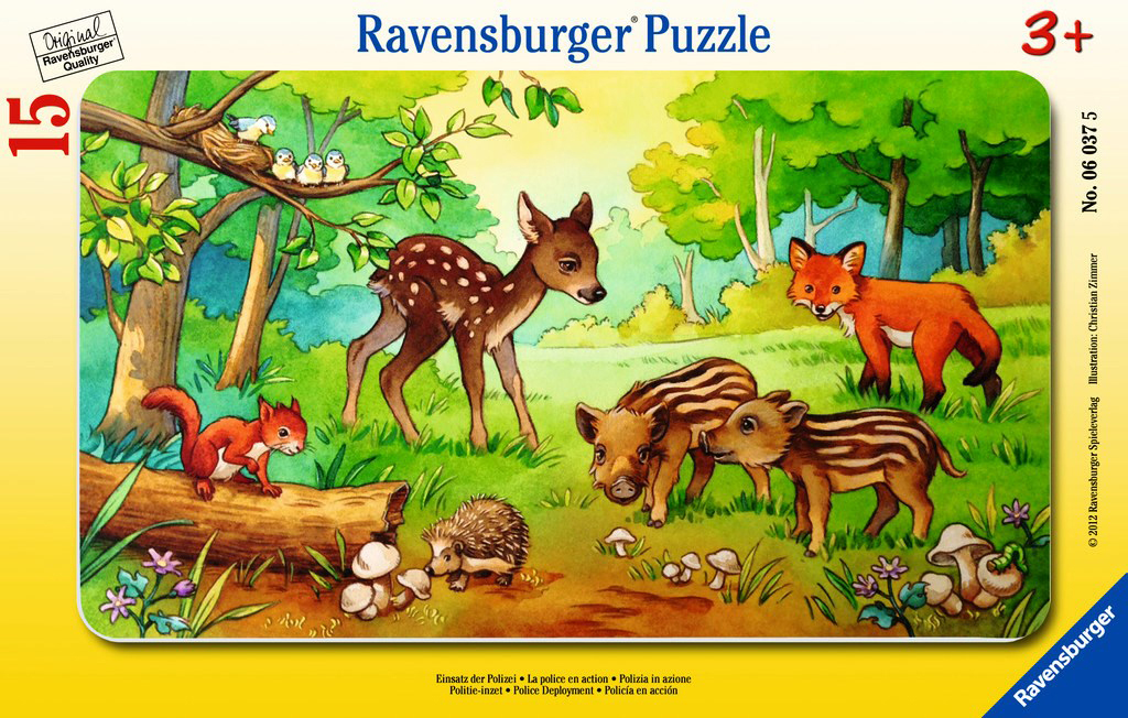 RAVENSBURGER Tierkinder des Waldes Mehrfarbig Puzzle