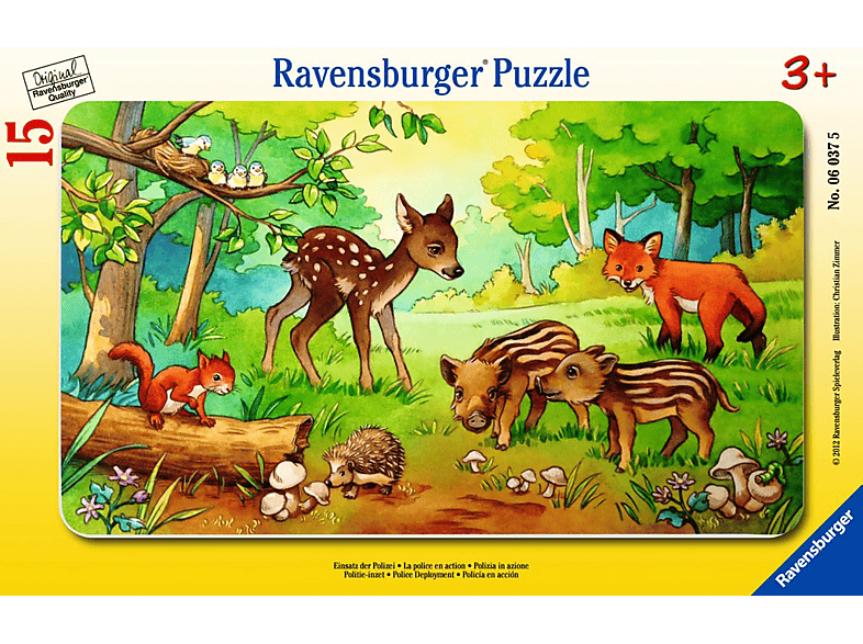 RAVENSBURGER Tierkinder des Waldes Puzzle Mehrfarbig