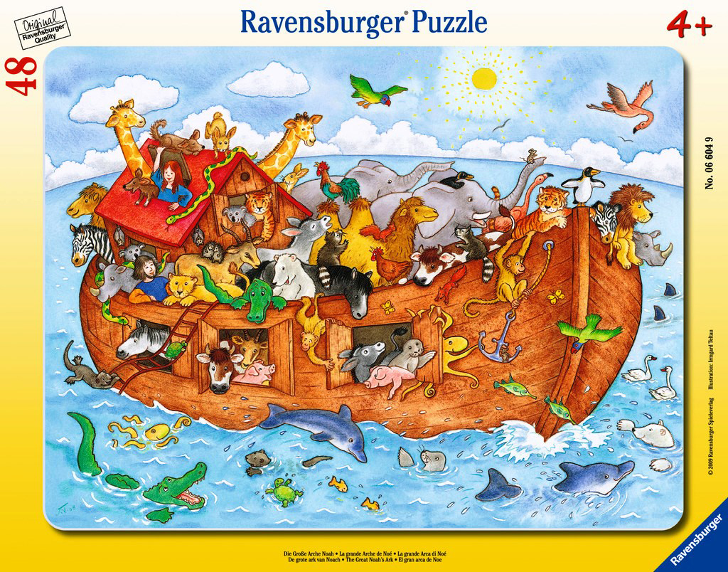 RAVENSBURGER 66049 Noah Mehrfarbig Die Puzzle große Arche