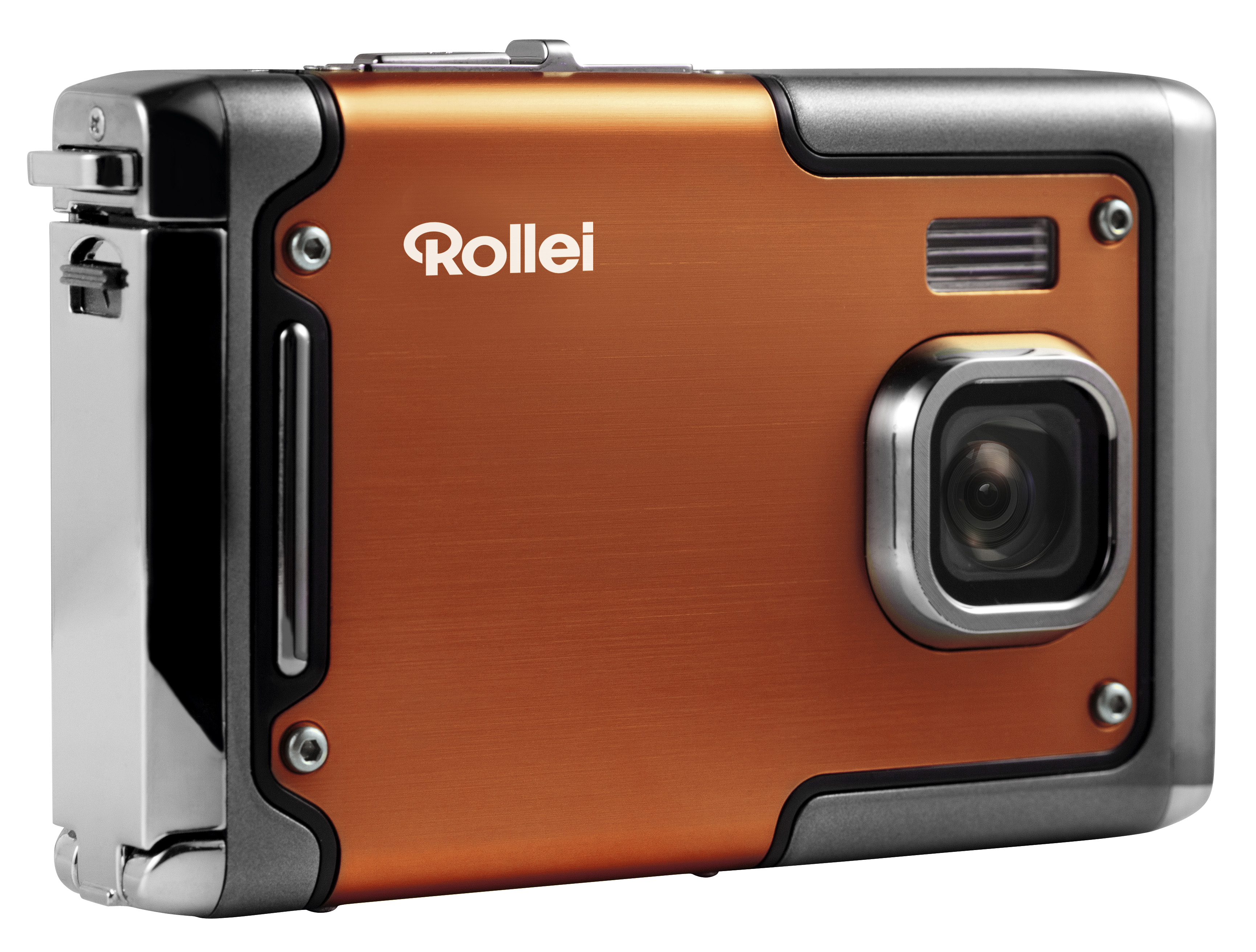 ROLLEI Sportsline 85 Digitalkamera Orange, Nein opt. Zoom, TFT-Display