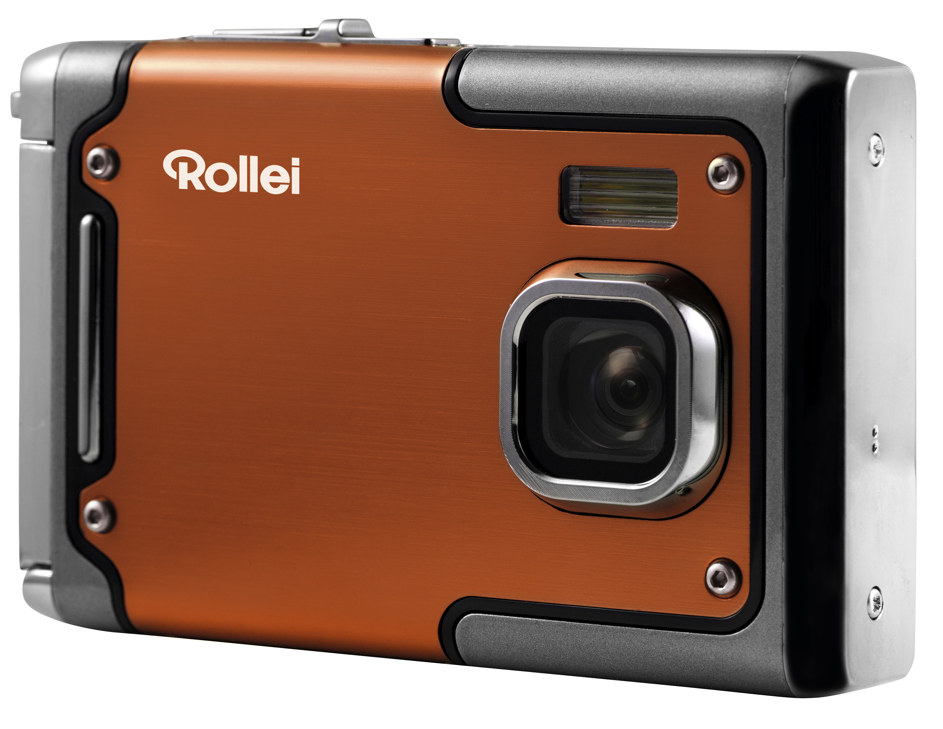 ROLLEI Sportsline 85 Digitalkamera Orange, Nein opt. Zoom, TFT-Display