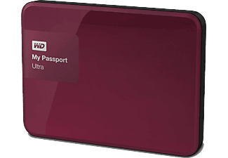 WD My Passport Ultra 1TB 2,5 inç USB 3.0 Vişne Kırmızı Taşınabilir Disk WDBGPU0010BBY