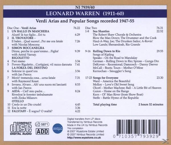 Leonard Warren - Leonard Warren  - (CD)