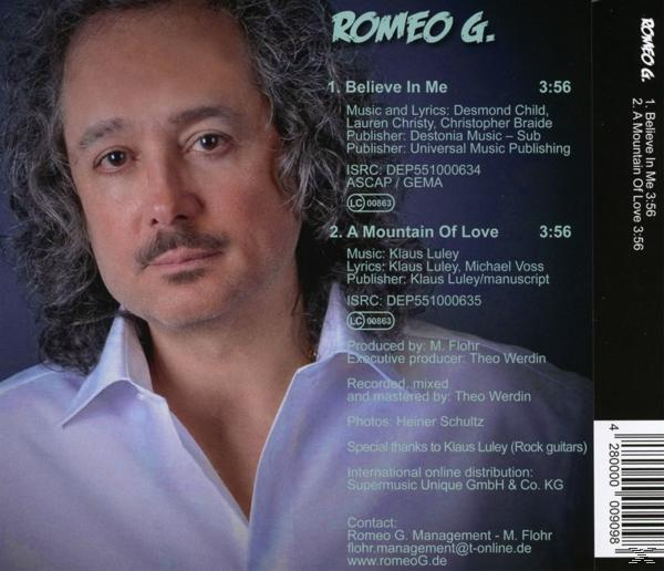 Romeo G. - Believe In Me  - (CD 3 Zoll Single (2-Track))