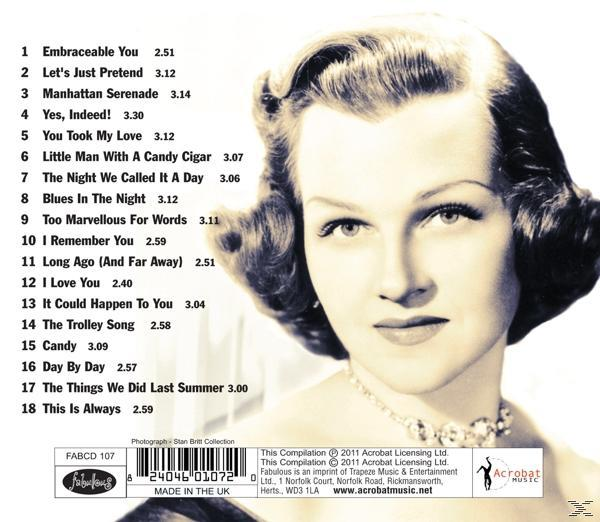 Jo Stafford - I Remember You  - (CD)