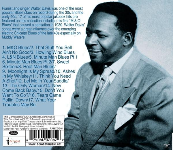 Walter Davis - Don't You Want To Go  - (CD)