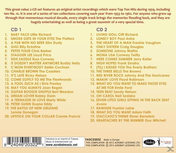 VARIOUS - Britain's Greatest Hits 1959  - (CD)