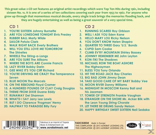 VARIOUS - Britain's Greatest Hits 1961  - (CD)