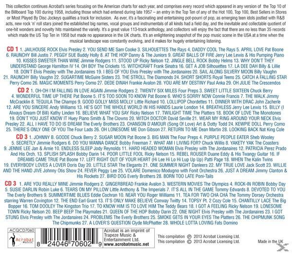 VARIOUS - America's Greatest Hits 1958  - (CD)