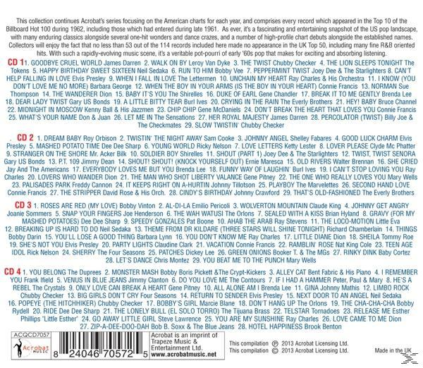 VARIOUS - America's Greatest Hits 1962  - (CD)