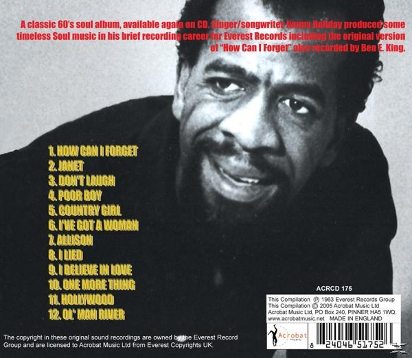 Jimmy Holiday - How Can I Forget /Everest Sessions  - (CD)