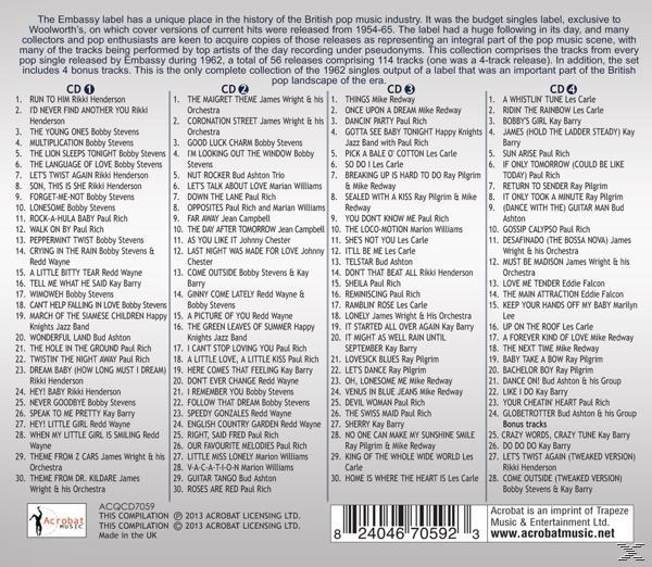 VARIOUS - The 1962 Embassy British Hit Parade  - (CD)