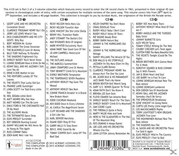VARIOUS - The 1961 British Hit Parade Part Two: Apr.-Sept.  - (CD)